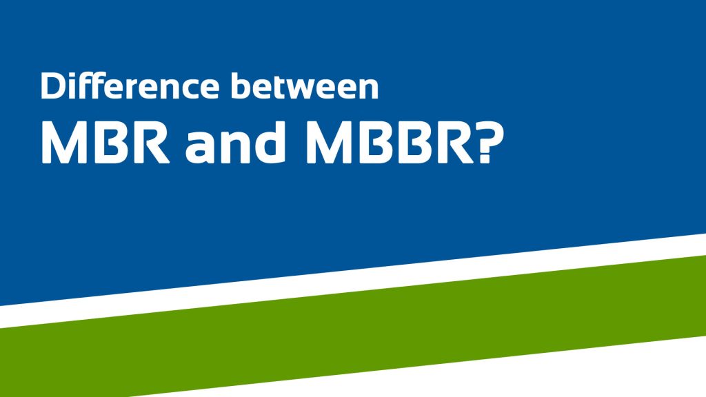 Difference between MBR and MBBR?